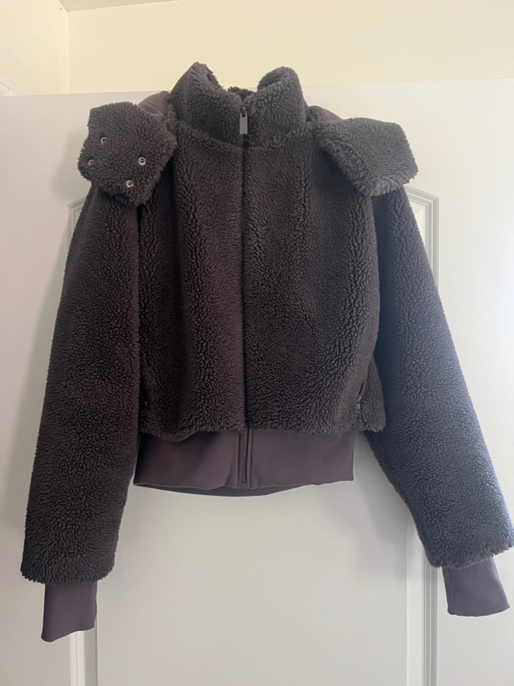 Cozy Purple Alo Sherpa Zip Jacket